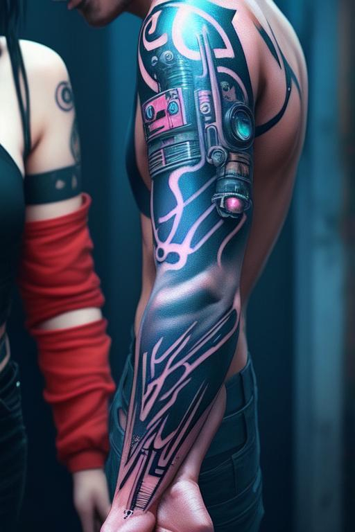 Second Life Marketplace - UT Inceptions Cyberpunk Tattoo BOM