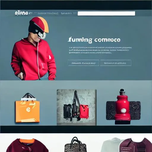 Prompt: e-commerce UI home page.
