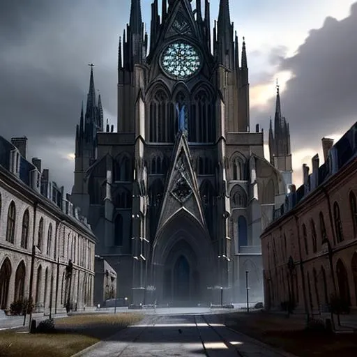 Prompt: a fantasy rpg  cathedral place in a city , cinematic scenery,  photorealistic , ultra detailed, hyperrealistic, surreal, matte painting, unreal engine 5, UHD, first player sight

