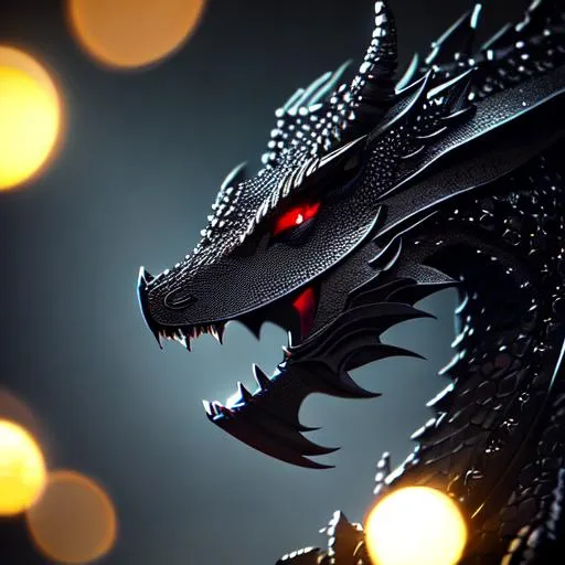 absurdres alternate_color dark_background dragon glowing highres