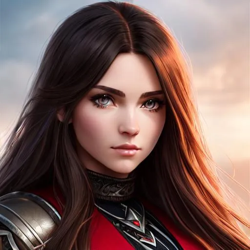 Prompt: (( halfling woman)), long light hair, Full body Beautiful, a hyper realistic ultra detailed photograph, detailed symmetric beautiful hazel eyes, detailed gorgeous face, exquisite detail, 30-megapixel, 4k, trending on artstation Isometric Centered hypereallistic brownish black hair red jacket angelic Aura