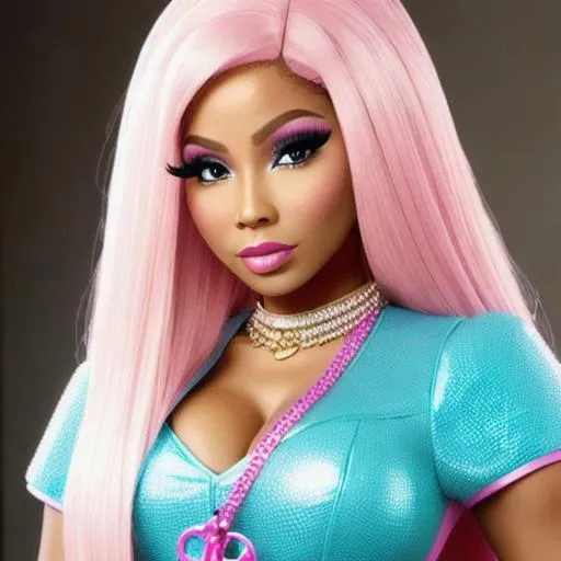 Prompt: Nicki Minaj as barbie