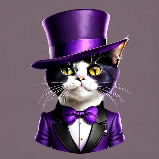 Extremely Purple Top Hat