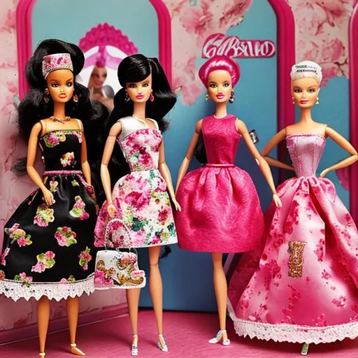 Prompt: Barbie Dolce&Gabbana vintage 