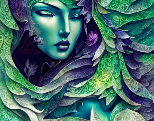 Prompt: Intricately detailed white 3D paper patchwork with a forest goddess, style by Catherine Abel, Gediminas Pranckevicius. digital painting elegant Award winning photography fantasy intricate 8k cinematic lighting very attractive beautiful high detail poster crisp quality Unreal Engine Michelangelo