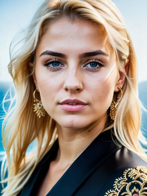 Prompt: Portrait of {Abkhazian female} with {blonde} hair and with cute face, {Abkhazia}, perfect composition, hyperrealistic, super detailed, 8k, high quality, trending art, trending on artstation, sharp focus, studio photo, intricate details, highly detailed, by greg rutkowski