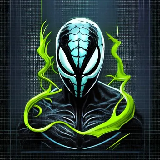 Prompt: Create a logo for 'VeNoM' channel using artificial intelligence, blending venomous imagery with futuristic elements, symbolizing a cutting-edge content experience
