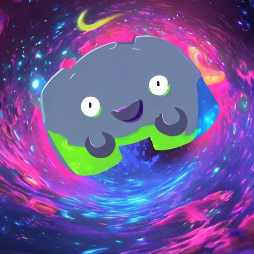 Prompt: Discord server icon with then name “The Zone” in it, cosmic, trippy