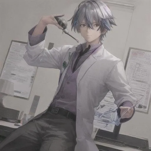 anime scientist male