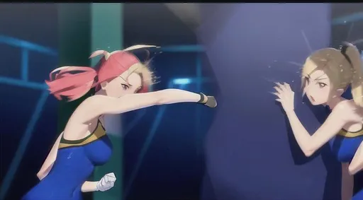 Prompt: Beautiful tallgirl punching bag training
Bursting crushing smashing punching sandbag Highdefinition photorealistic illustration highquality 3d anime