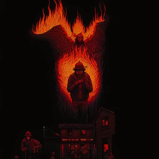 Prompt: The fire within By Dan Mumford Dan Witz