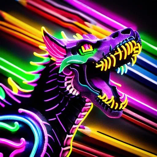 Godzilla In Neon Love Art Tumblr Bottle