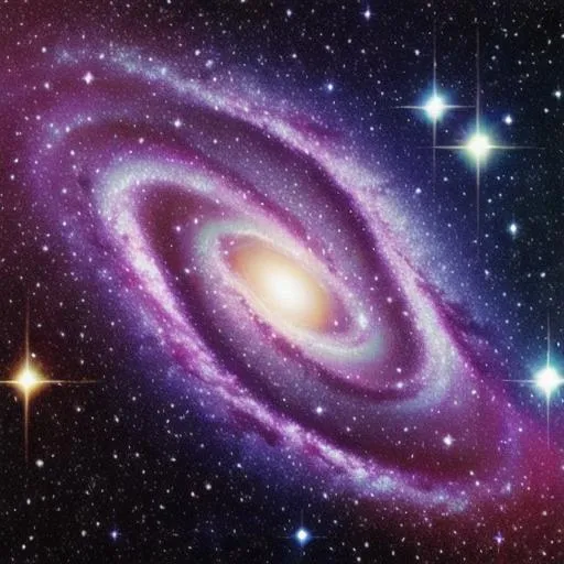 Prompt: beautiful galaxy in space
