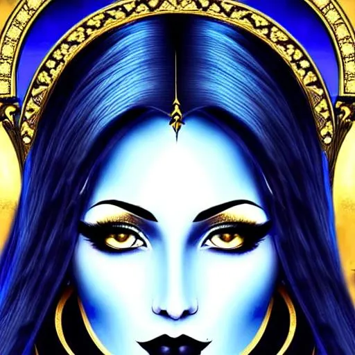 Prompt: Female Gemini zodiac sign, beautiful face, symmetry, beautiful eyes, Gothic, drawing, dynamic setting, realistic proportions, gothic, detailed blue, black, gold, copper, jade tinted, grim, Leonardo da Vinci, correct proportions