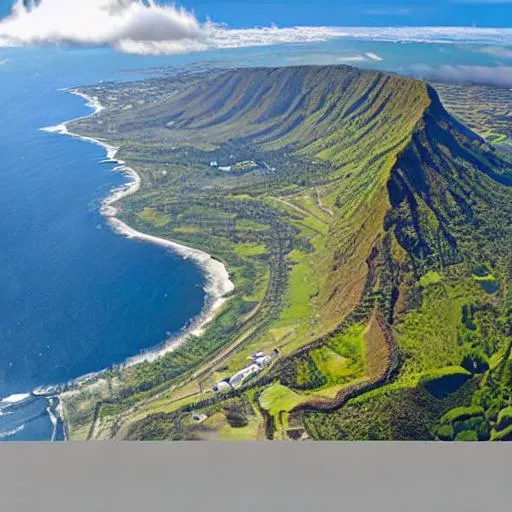 Prompt: Highly detailed reunion island 