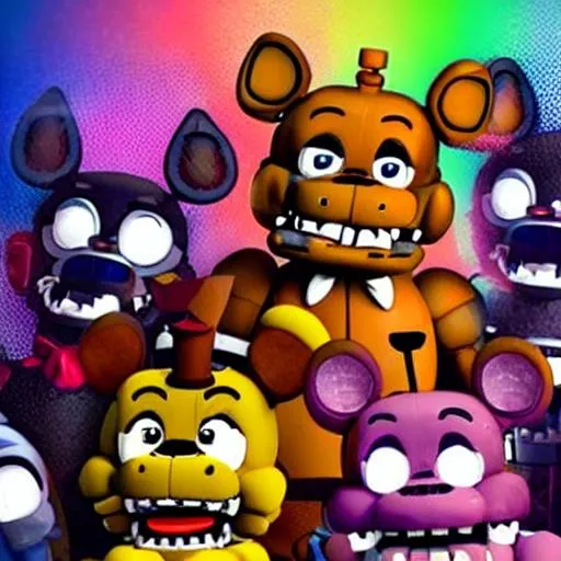 five nights at freddys, the weeknd, impractical joke... | OpenArt