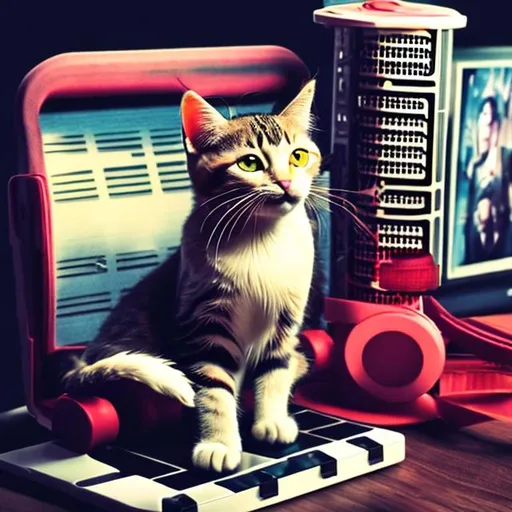 Prompt: Movie, cat, music