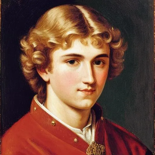 Prompt: portrait of a 10th-century Saxon light-haired prince