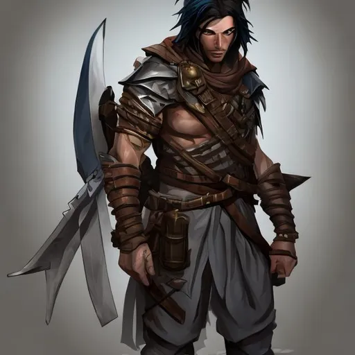 Prompt: Human Fighter male
