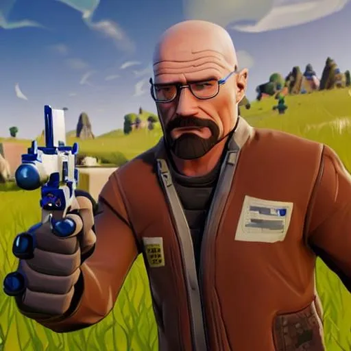 walter white playing fortnite | OpenArt