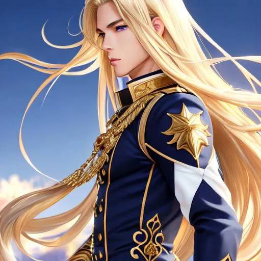 Prompt: Full-body detailed masterpiece, high-res, quality upscaled image, 16k upscaled image, 4k, 4k perfect composition, anatomically correct, accurate bodily proportions, anime style; prince, detailed very straight blond hair, detailed long hair, handsome dreamy blue irises, extremely pale complexion, smooth handsome complexion, athletic body type, adult bodily proportions, handsome detailed goblin; wearing shiny complex crown surrounding head, shining silver wizard robes