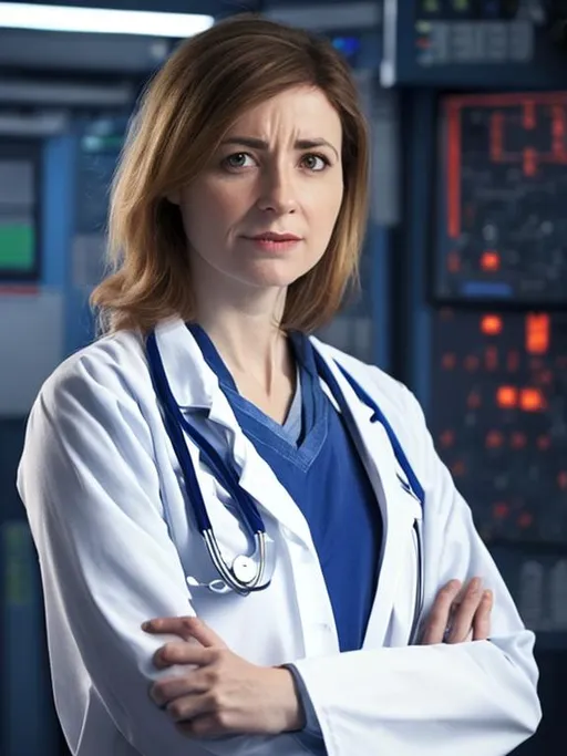 Prompt: Female doctor