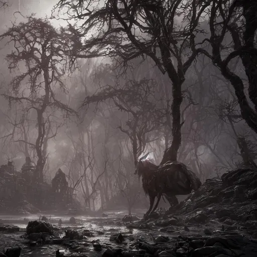 Prompt: fantasy,elden ring,goth, deep,dark,creature,lurking,ultra realistic,UHD