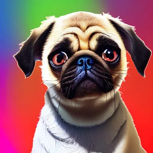 Prompt: Youtube profile picture for a channel called playfulpugs