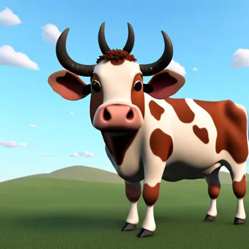 Prompt: create an animated nft of a cow


