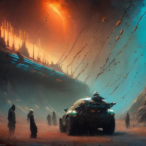 Prompt: a scene from Dune 2021  the film   .in front is chani
masterpiece, textured Speedpaint with large rough brush strokes and paint splatter by Jeremy Mann, Carne Griffiths, Junji Ito, Robert Oxley, Ismail Inceoglu, masterpiece, trending on artstation, particles, oil on canvas, highly detailed fine art, ink painting, hyperrealism | Pixar gloss | polished, Anato Finnstark | Android Jones | Darek Zabrocki, Boris Vallejo, David Palumbo, Donato Giancola, Frank Frazetta, colorful, deep_color vibrant, John Stephens, Jordan Grimmer, John Howe, Julie Bell, Mark Brooks, Dan Mumford | comicbook art | perfect_concept art | 3D shading | bright_colored background radial gradient background | cinematic Reimagined by industrial light and magic fairy_home!, centered, acrylic painting, trending on pixiv fanbox, palette knife and brush strokes, style of makoto shinkai jamie wyeth james gilleard edward hopper greg rutkowski studio ghibli genshin impact, perfect composition, beautiful detailed intricate insanely detailed octane render trending on artstation, 8 k artistic photography, photorealistic concept art, soft natural volumetric cinematic perfect light, chiaroscuro, award - winning photograph, masterpiece, oil on canvas, raphael, caravaggio, greg rutkowski, beeple, beksinski, giger