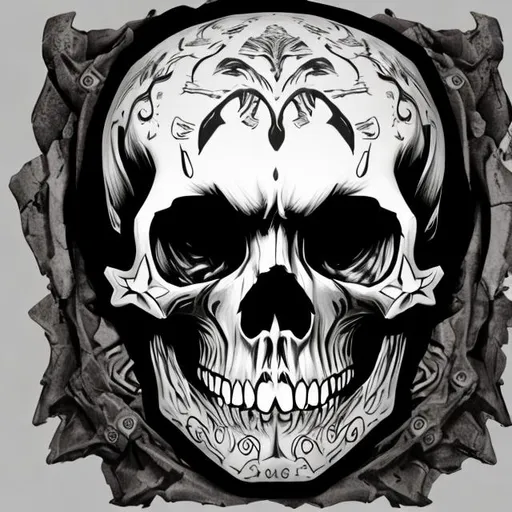 Prompt: Detailed skull image for YouTube avatar 

