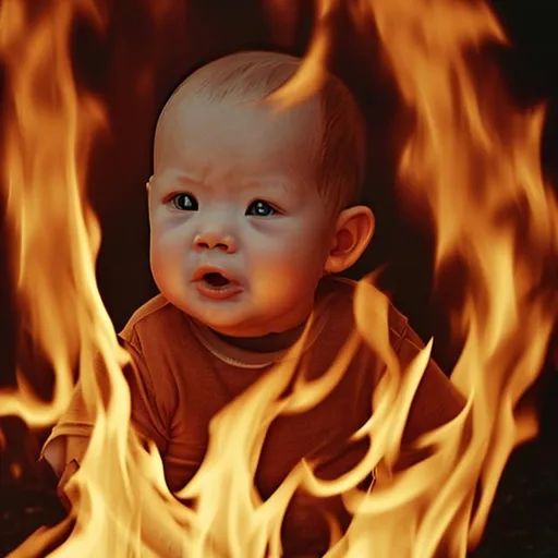 Prompt: burning baby
