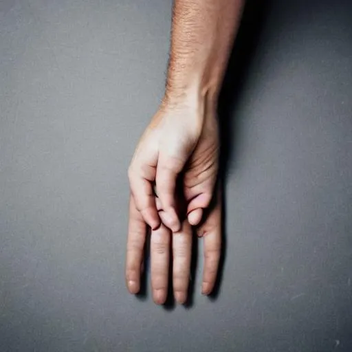 Prompt: a human hand