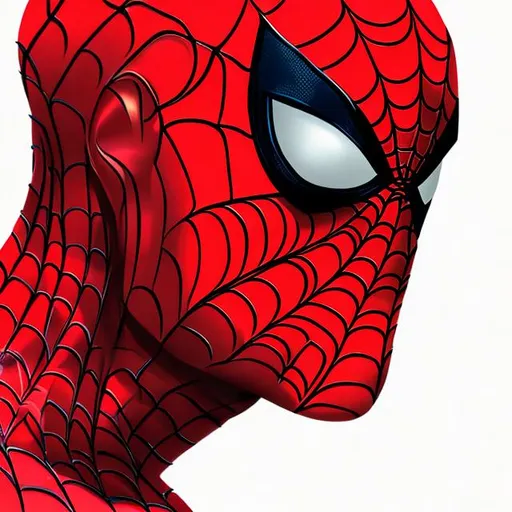 Prompt: Spider-Man face profile 