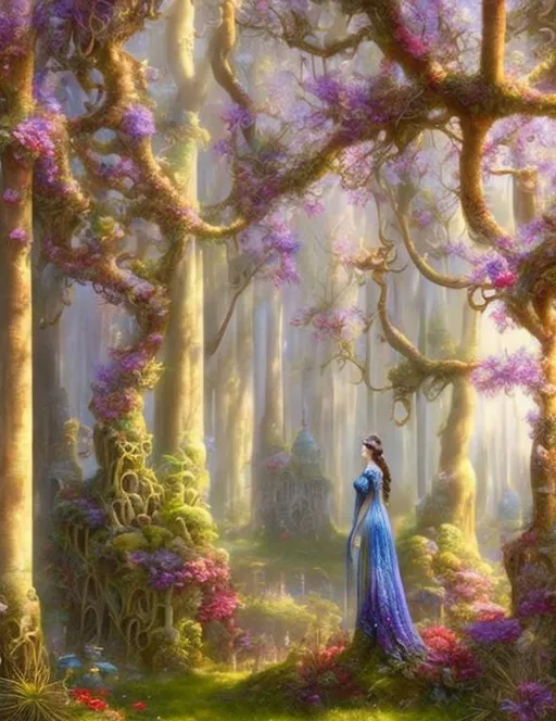 Prompt: Each tree is different, each tree life is precious, a living florest, beautiful, exquisite, glossy, a vision to behold, intricate 3d art by Josephine Wall, Catrin Welz Stein, Daniel Merriam, tom Bagshaw, pino daeni, Gediminas Pranckevicius, Roberto Ferri, quilling, quilt painting,fantastic view, Nikon D850, highly detailed, digital painting, elegant, extremely detailed, fantasy, intricate, cinematic lighting, very attractive, beautiful, high detail, dynamic lighting, award winning, fantastic view, high definition, crisp quality, cinematic postprocessing, acrylic art