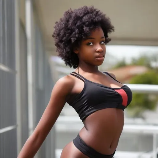 Prompt: black girl with nice body