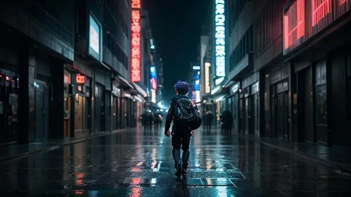 Prompt: An anime boy walking through the city alone,  hyperrealistic, hyperrealism, highly detailed, dark, 32k, photography, 1080p, cinematic Hyperrealistic, splash art, concept art, fictional characters, mid shot, intricately detailed, colour depth, dramatic, 2/3 face angle, side light, colourful background, HDR, beautifully shot, perfect composition, atmospheric, moody, 