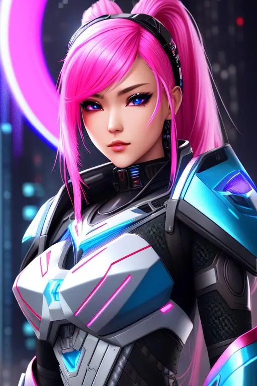 Prompt: mdjrny-v4 Cyberpunk Soldier gorgeous woman princess carbon steel fiber white blue red pink cybernetic armor straight hair goddess hyper detailed gorgeous detailed face beautiful detailed eyes symmetric complimentary colors 8k resolution concept art aetherpunk dynamic lighting head and shoulders portrait, 8k resolution dynamic lighting intricately detailed Splash art triadic color fantastical masterpiece essence beautiful landscape expansive elegand complex rim lighting soft lighting rich deep colors colorful splash screen painting