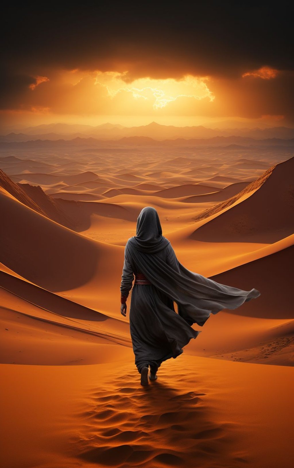 Prompt: desert life hd wallpapers 584x416, in the style of faith-inspired art, moody figurative, uhd image