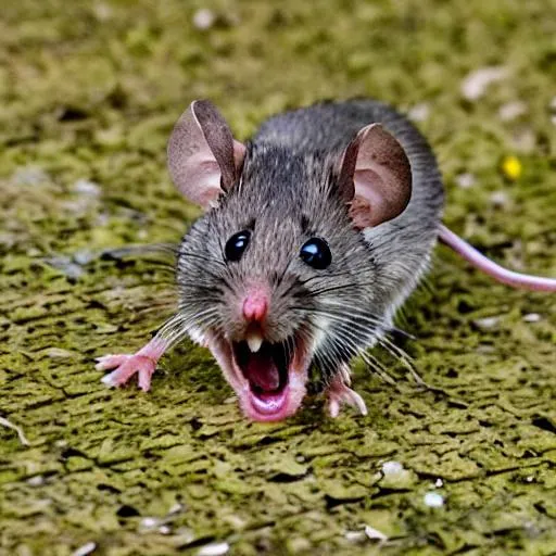 Prompt: mouse screaming