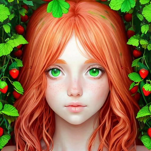 Fairy Goddess Of Strawberries Strawberry Blonde Ha Openart