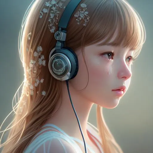 Prompt: ((best quality)), ((masterpiece)), ((realistic)), (detailed) illustration photographic  cute girl , headset, hd octane render, high resolution scan, masterpiece, hyperrealism, delicate detailed complex, highly detailed, intricate detailed, volumetric lighting, light reflection, highly detailed concept art, trending on artstation, vivid colors, melancholic, foggy background, loneliness, depressing, hopelessness, suffering
(high angle shot:1. 3)
(((close up face shoot))), dim lights, 8k uhd, realistic, Nikon z9, raytracing, focus face, (sharpness:2. 0)