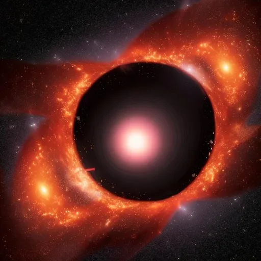 Prompt: black hole eating a star

