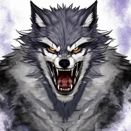Prompt: angry werewolf 