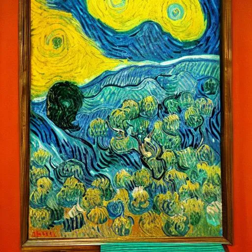 Prompt: Modern art by Vincent Van Gogh