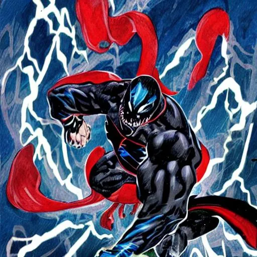 Prompt: Venom superman