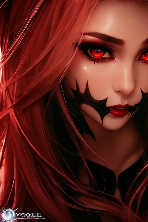 Prompt: ((best quality)) Splash art masterpiece of seductive feminine top-down crazy modern vampire woman with ((hyperdetailed white silky hair)) and ((hyperdetailed bloodshot red eyes)) and beautiful hyperdetailed feminine attractive sharp face and nose and big lips, ((white skin)), red shy blush with grin, blood dripping down lips and body, red blood, backlit, ((intricately hyperdetailed yellow modern thin mesh dress)) with deep cleavage and visible abdominal muscles, abs, toned body, barely any clothing, mesh dress, ((seductive crazy grin face)), looking up at camera, standing jojo pose, looking down perspective, bokeh background, cinematic glamour lighting, backlight, action shot, intricately hyperdetailed, perfect face, perfect body, perfect anatomy, hyperrealistic, sharp focus, epic dark fantasy, glamour, volumetric studio lighting, triadic colors, occlusion, ultra-realistic, 3d lighting, beauty, sensual feminine romance, professional, sensual feminine, perfect composition, unreal engine 8k octane, 3d lighting, UHD, HDR, 8K, render, HD, trending on artstation, front view, ((huge breast)), ((sexy)) cleavage, fangs, Bride, Curse of Strahd, slutty, wounded, blood, vampire, fangs black leather, black latex