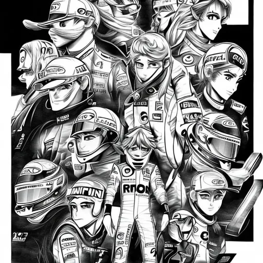 Prompt: F1
Manga