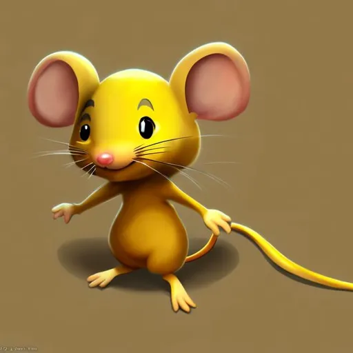 Prompt: Chibi Yellow Mouse Guy