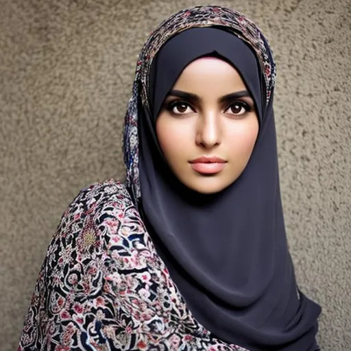 Prompt: Islamic woman in hjab